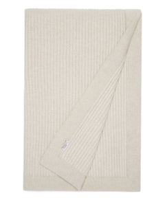 ribbed cashmere throw (150cm x 200cm)