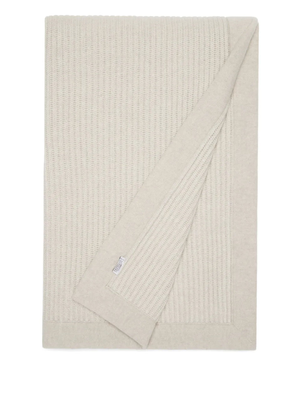 ribbed cashmere throw (150cm x 200cm)