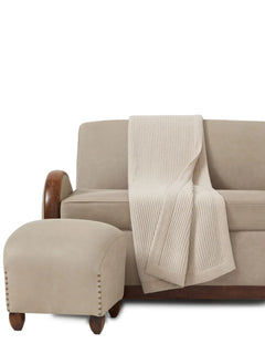 ribbed cashmere throw (150cm x 200cm)