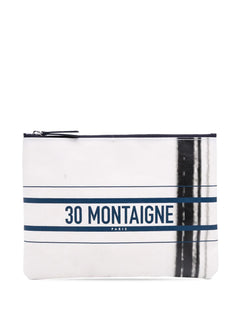 2022 Limited Edition Bilum Trompe Loeil Canvas 30 Montaigne Pochette pouch
