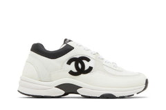Chanel Low Top Trainer Suede White Black (Women's)