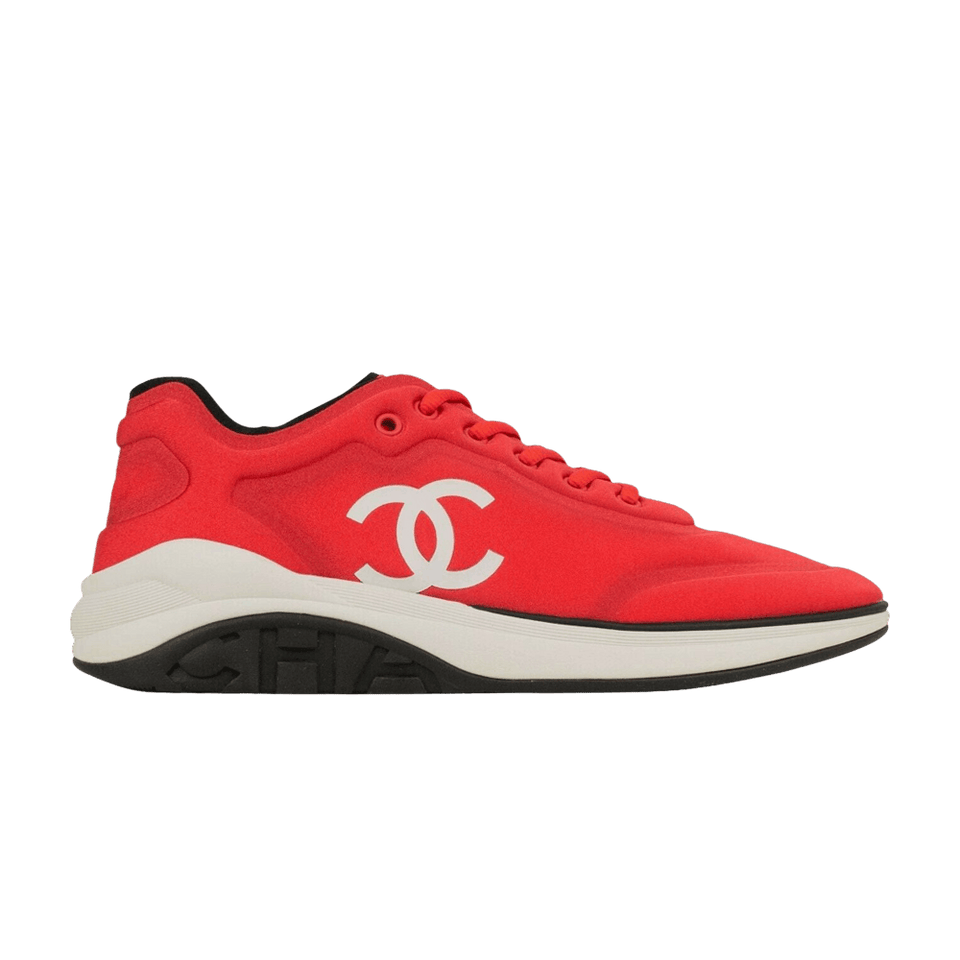 Chanel CC Logo Sneaker Red