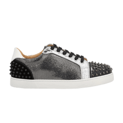 Christian Louboutin Seavaste 2 Orlato Flat Silver Black