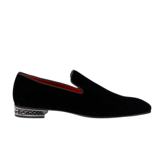 Christian Louboutin Dandyrocks Flat Black Lin Loubi