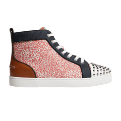 Christian Louboutin Louis Flat Calf Spikes High Floral