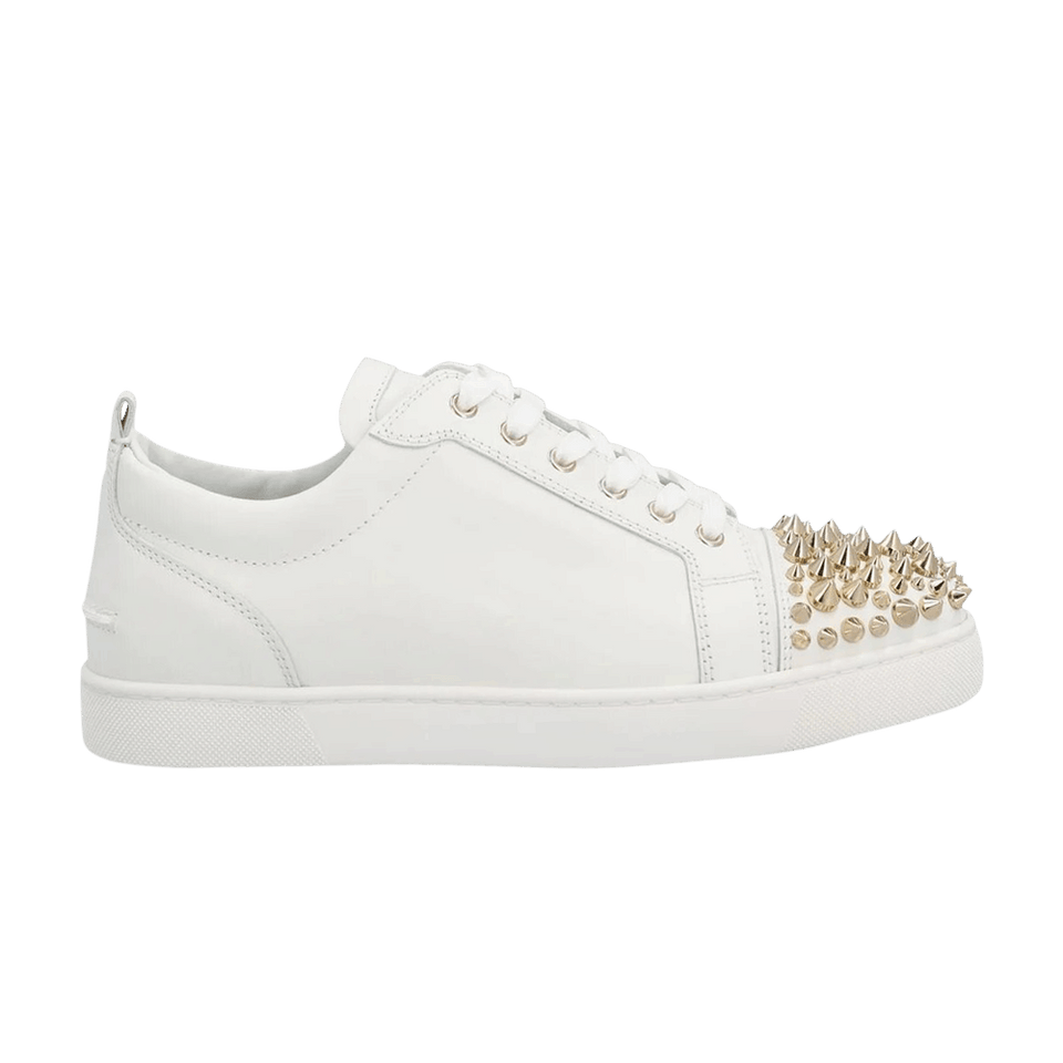 Christian Louboutin Louis Junior Spikes White Gold Spikes