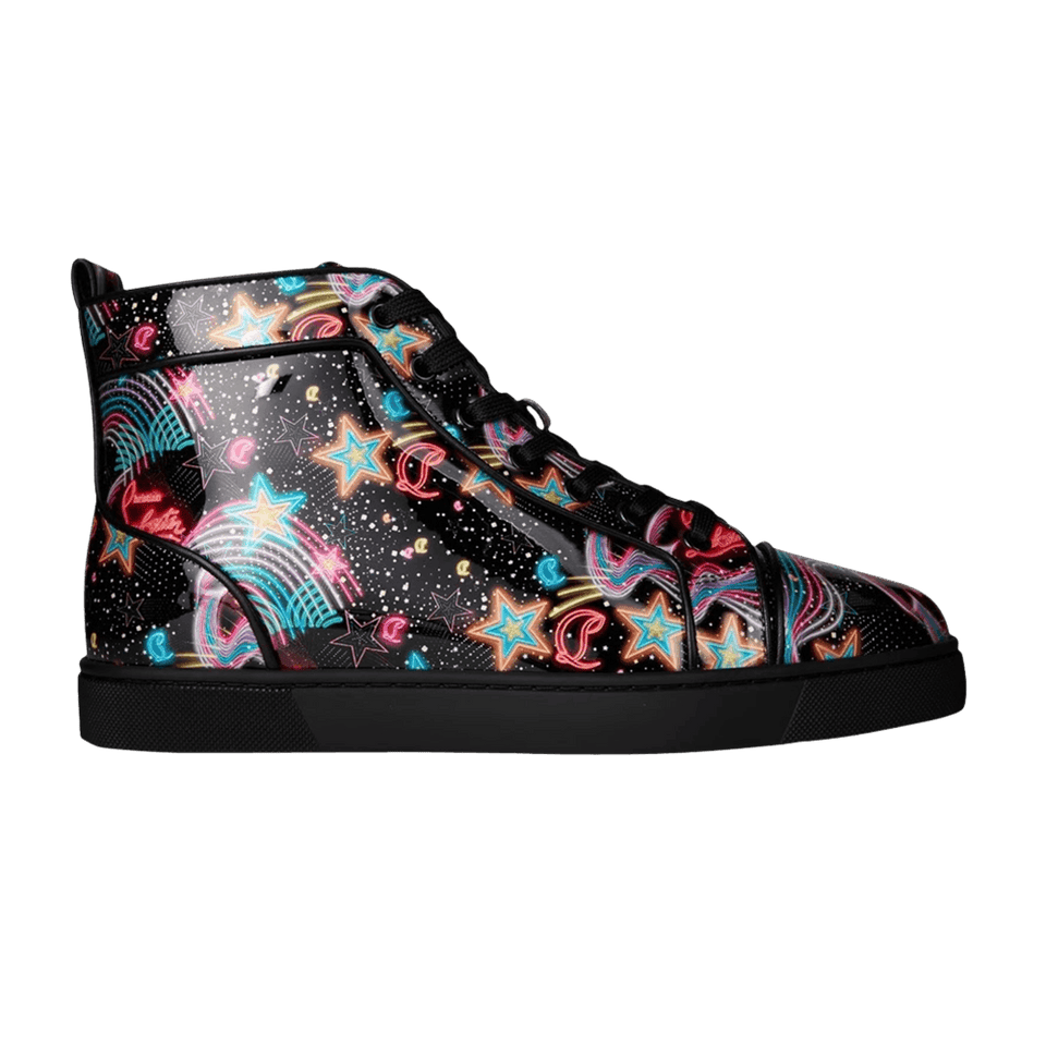 Christian Louboutin Louis Orlato Flat Patent Starlight Multi