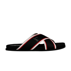 Christian Louboutin Hot Cross Flat Sandal Black