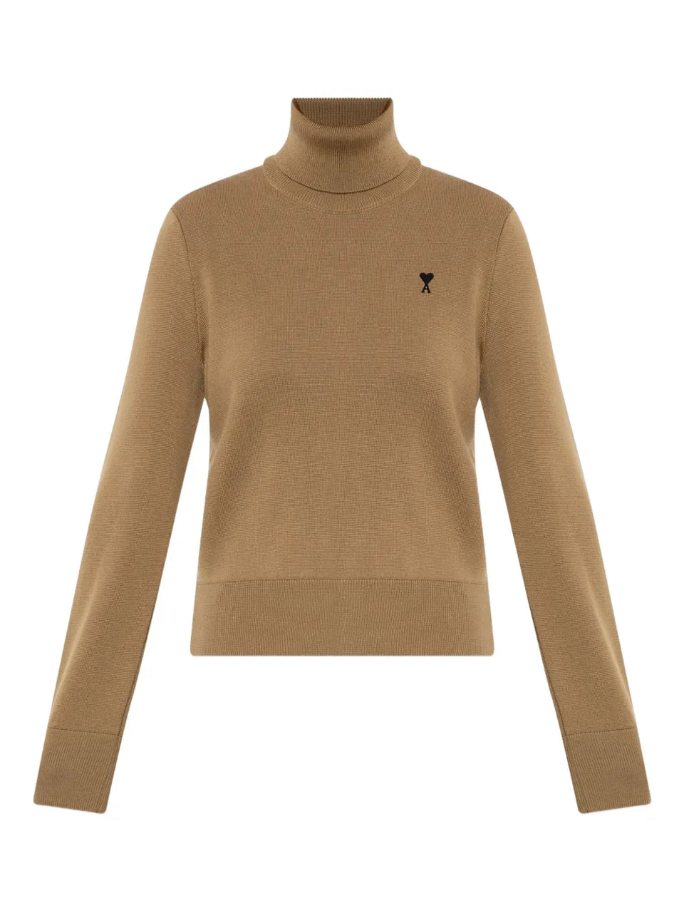 logo-embroidery turtleneck sweater