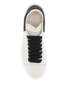 Oversized leather low-top sneakers