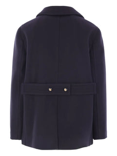 double-breasted wool peacoat