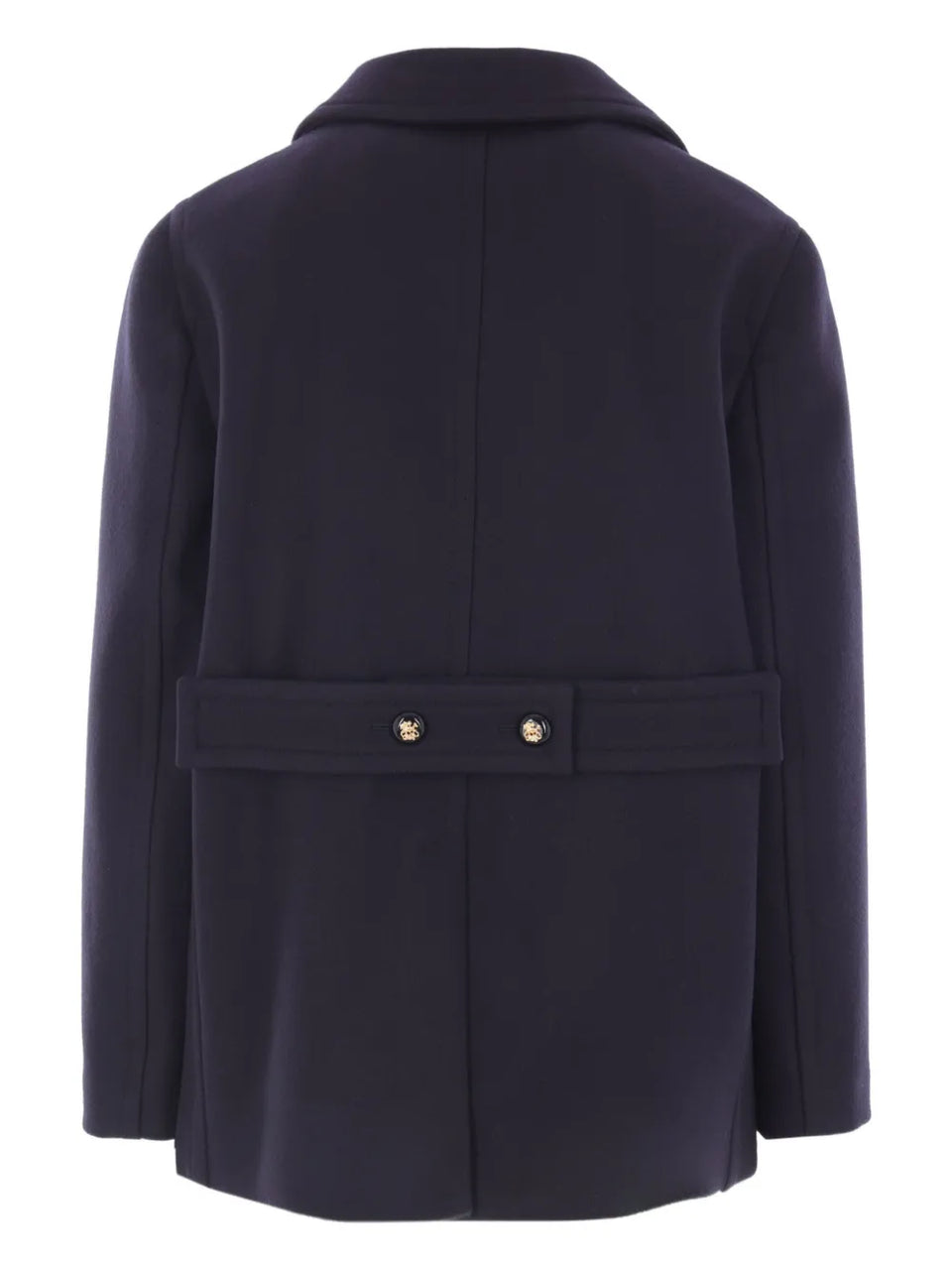 double-breasted wool peacoat