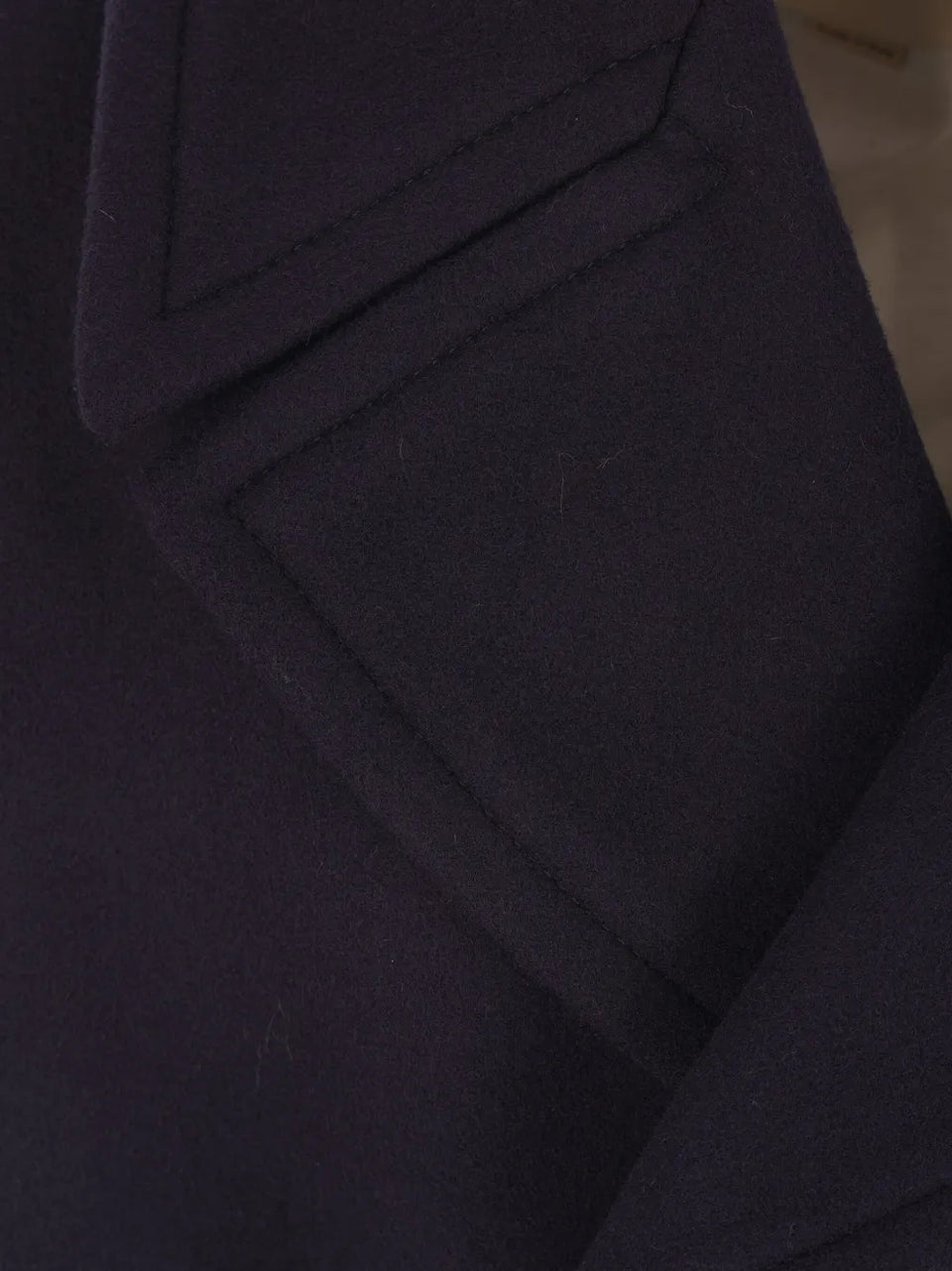 double-breasted wool peacoat