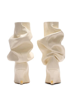 75mm slouchy wedge ankle boots