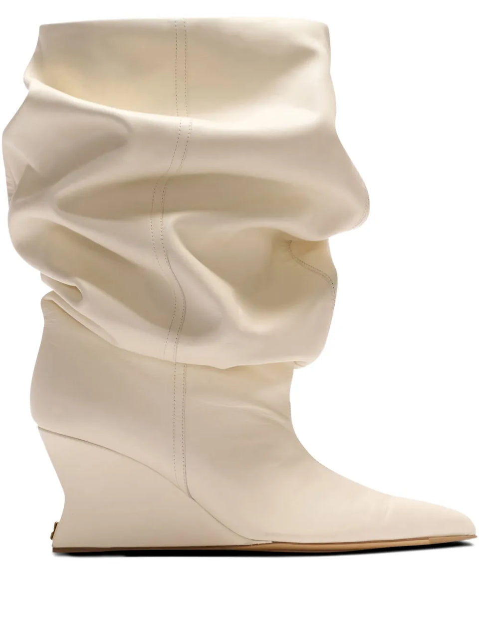 75mm slouchy wedge ankle boots