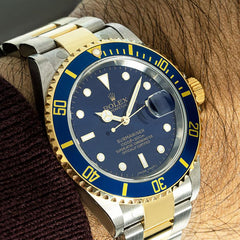 Rolex | Submariner | Rolex Submariner Date 16613 | Gold/Steel | 40 mm | Gold/Steel | Blue | Automatic