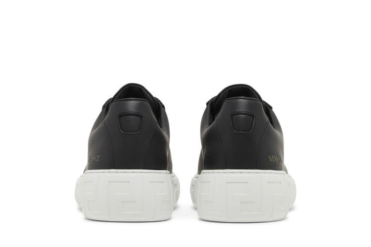 Versace Greca Lace-up Sneakers Black White