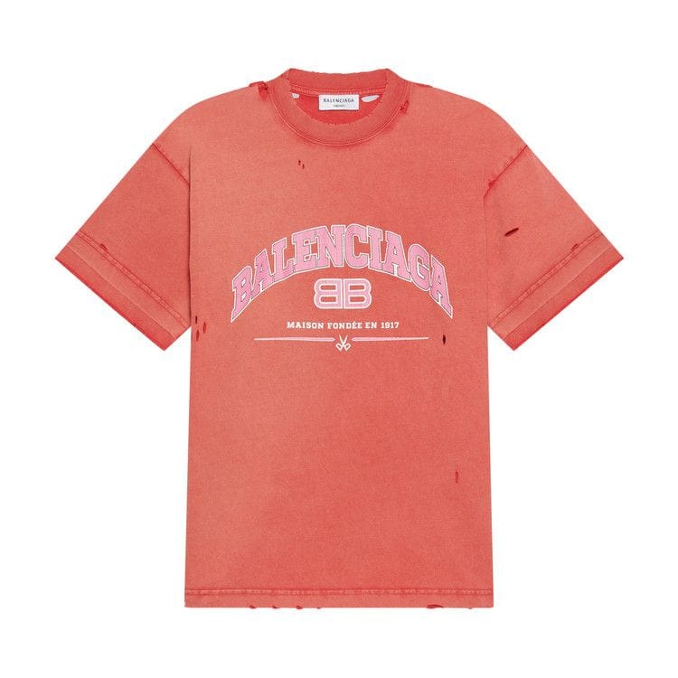 Balenciaga Medium Fit T-Shirt Cardi Red/Orange/White