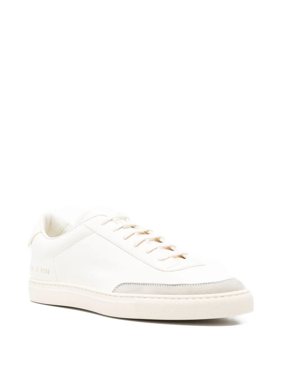 leather panelled low-tops sneakers