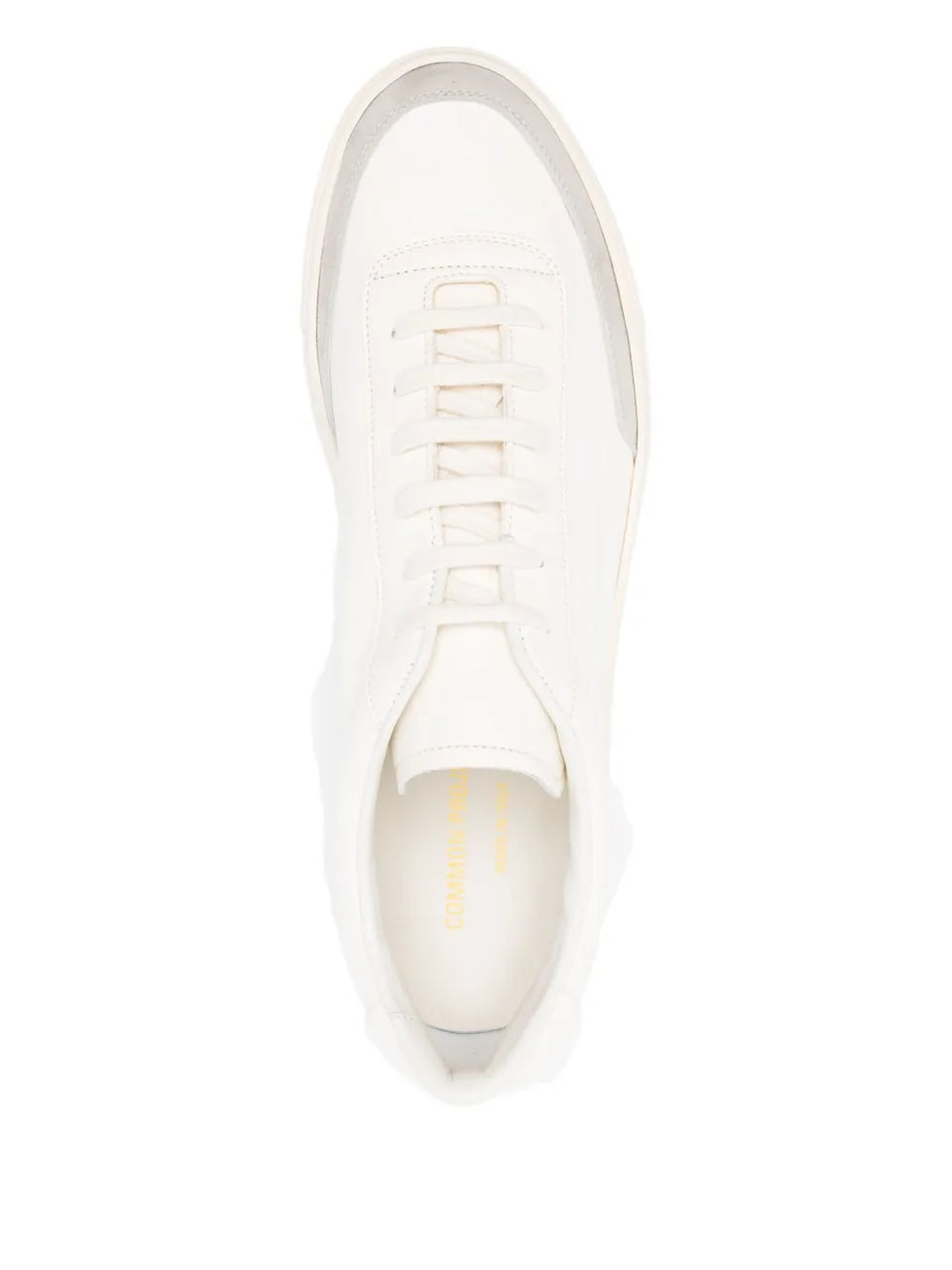 leather panelled low-tops sneakers
