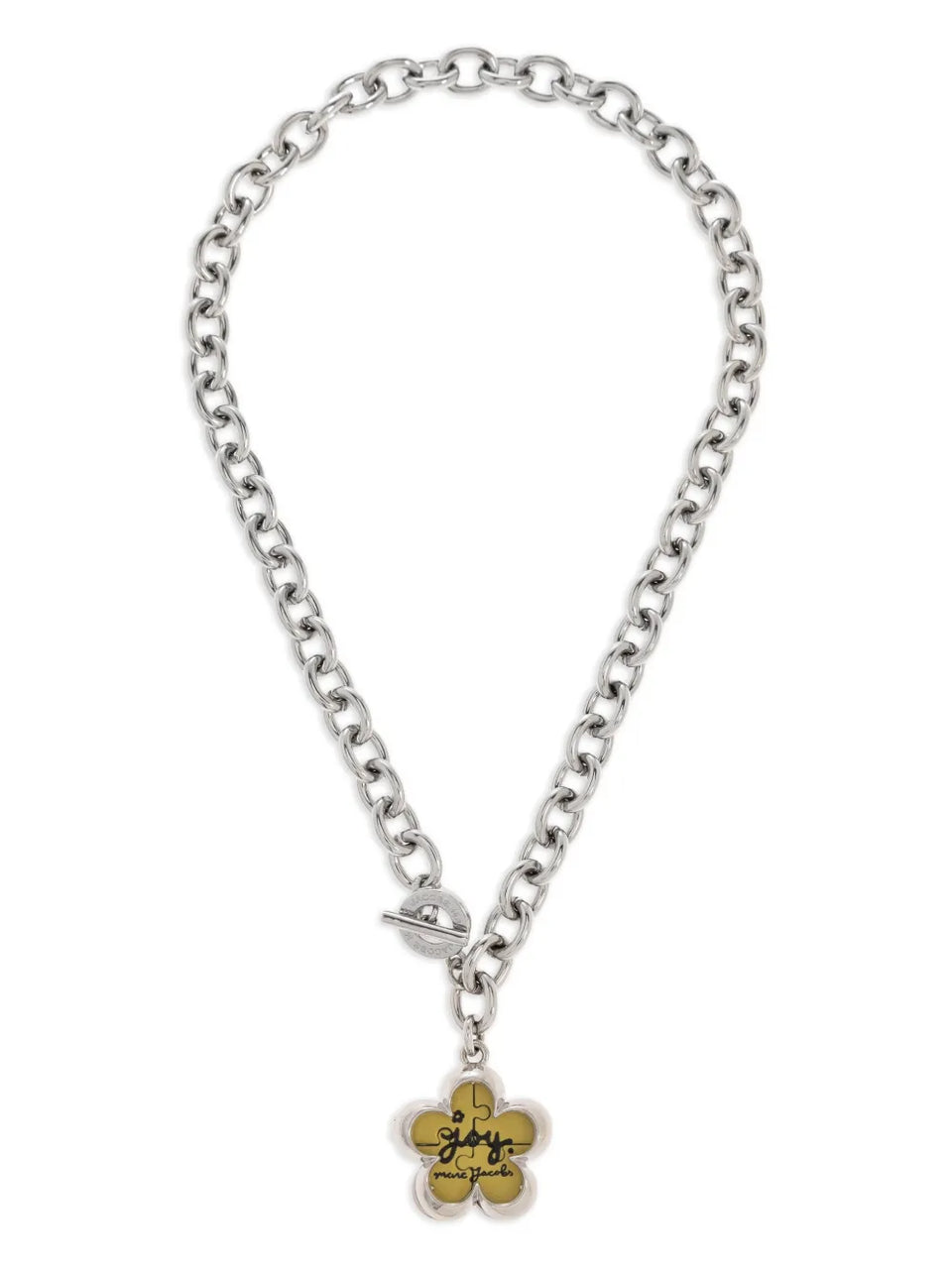 flower-charm chain necklace