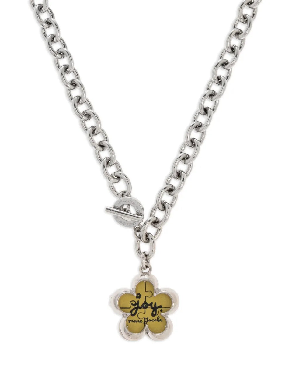 flower-charm chain necklace