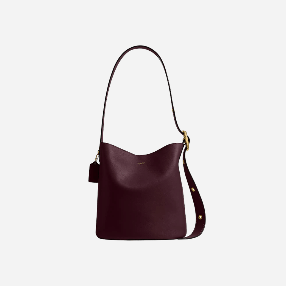 Coach Bleecker Bucket Bag Merlot