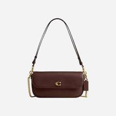 Coach Brook Flap Chain Bag Maple Brass