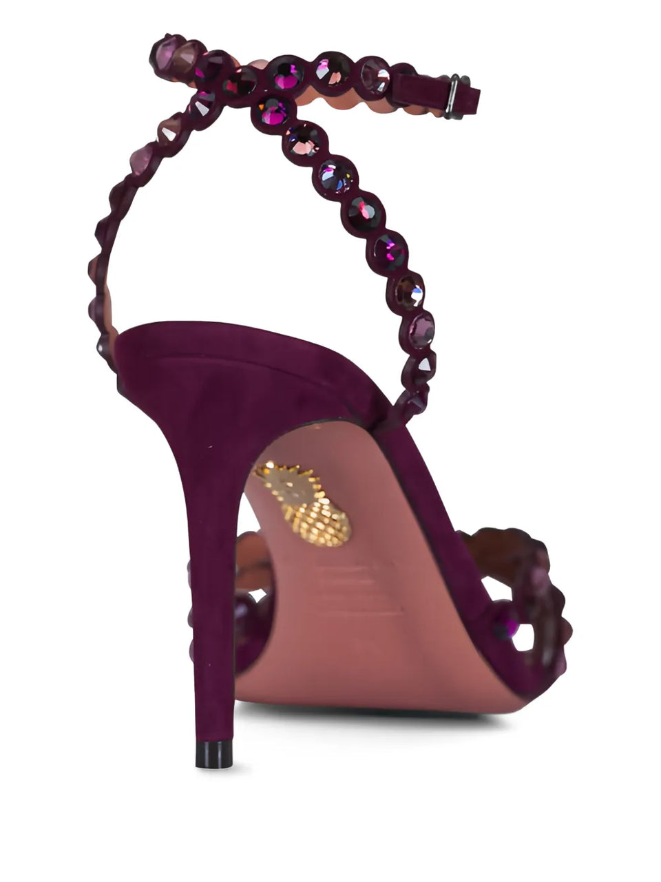 90mm embellished scalloped-edges heeled sandals