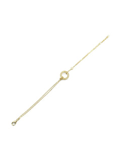 2010s 18K yellow gold Love Circle 2PD diamond bracelet