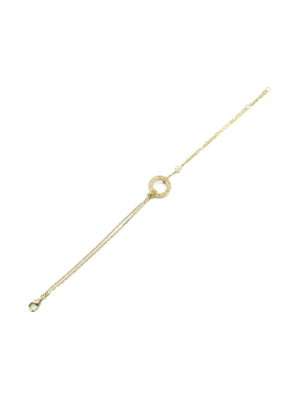 2010s 18K yellow gold Love Circle 2PD diamond bracelet