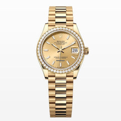 Rolex | Datejust | 278288RBR | Yellow gold | 31 mm | Yellow gold | Champagne | Automatic