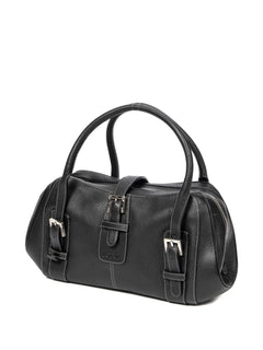 buckle leather bag