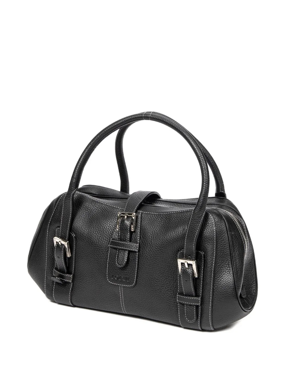 buckle leather bag