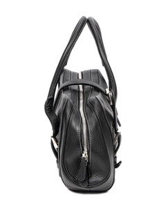 buckle leather bag