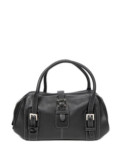 buckle leather bag