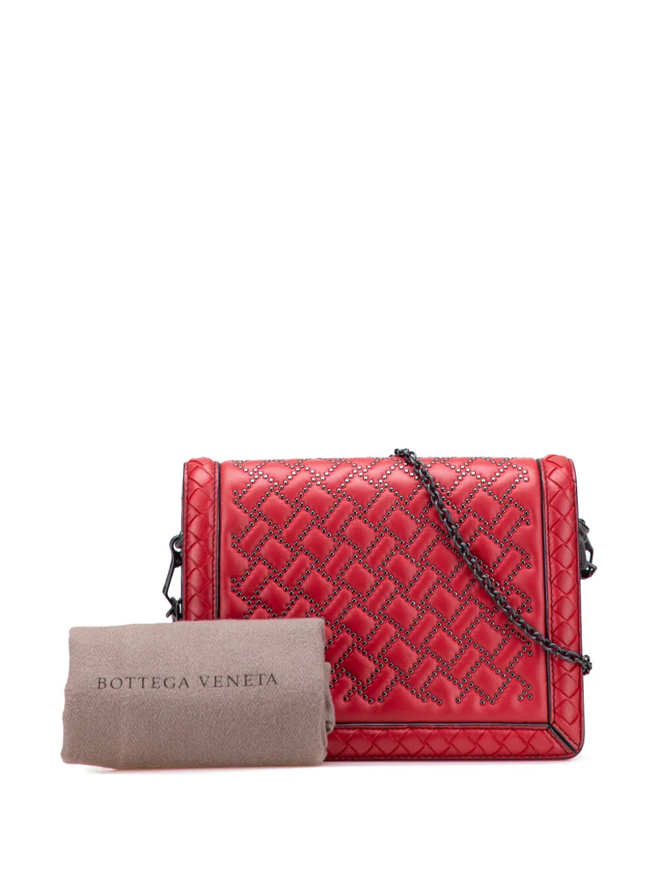 2012-2025 Nappa Intrecciato Microstud Montebello crossbody bag