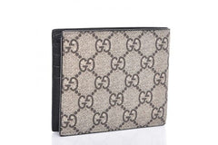 Gucci Bifold Wallet GG Supreme Tiger Beige