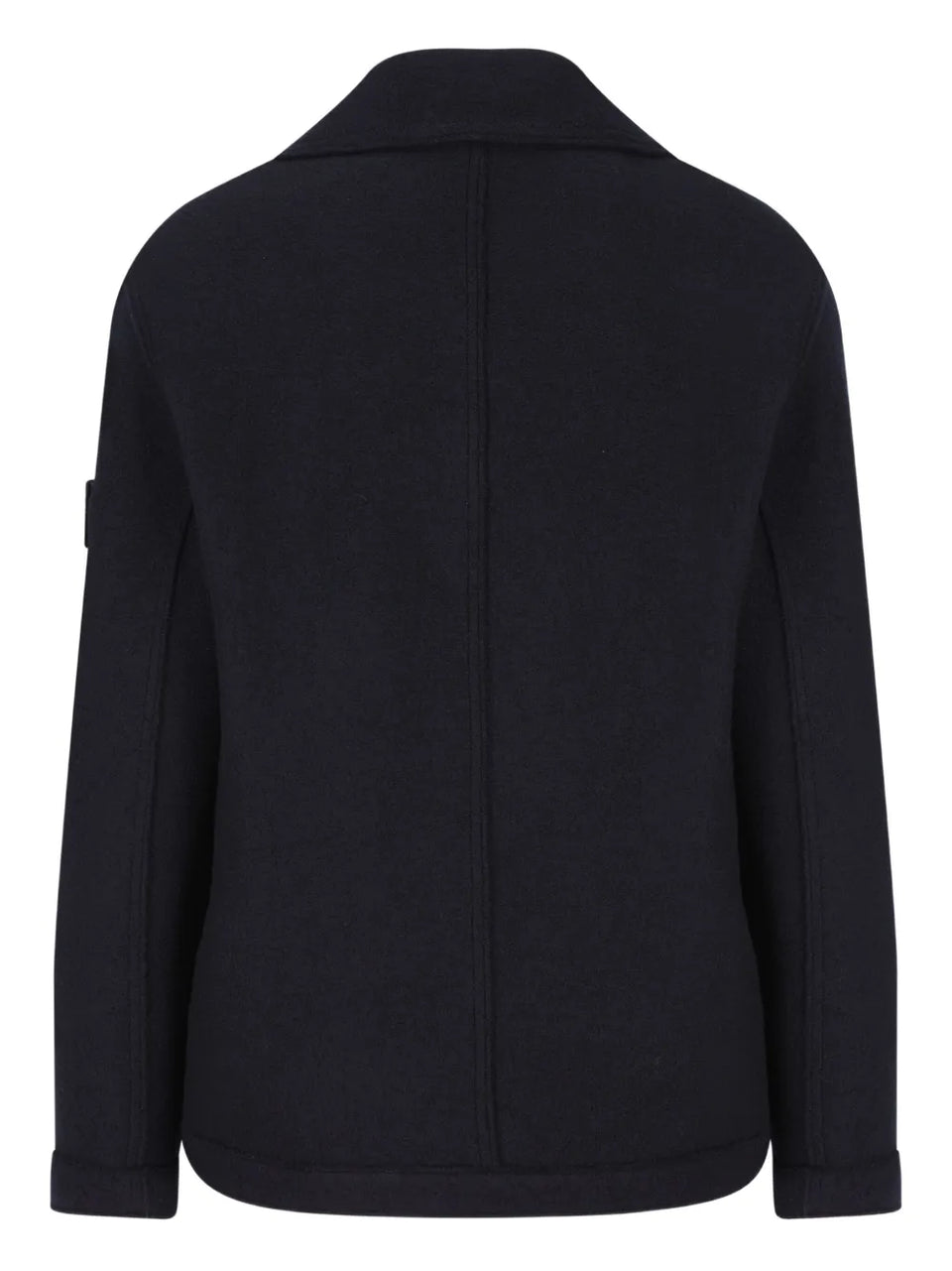 double-breasted wool peacoat
