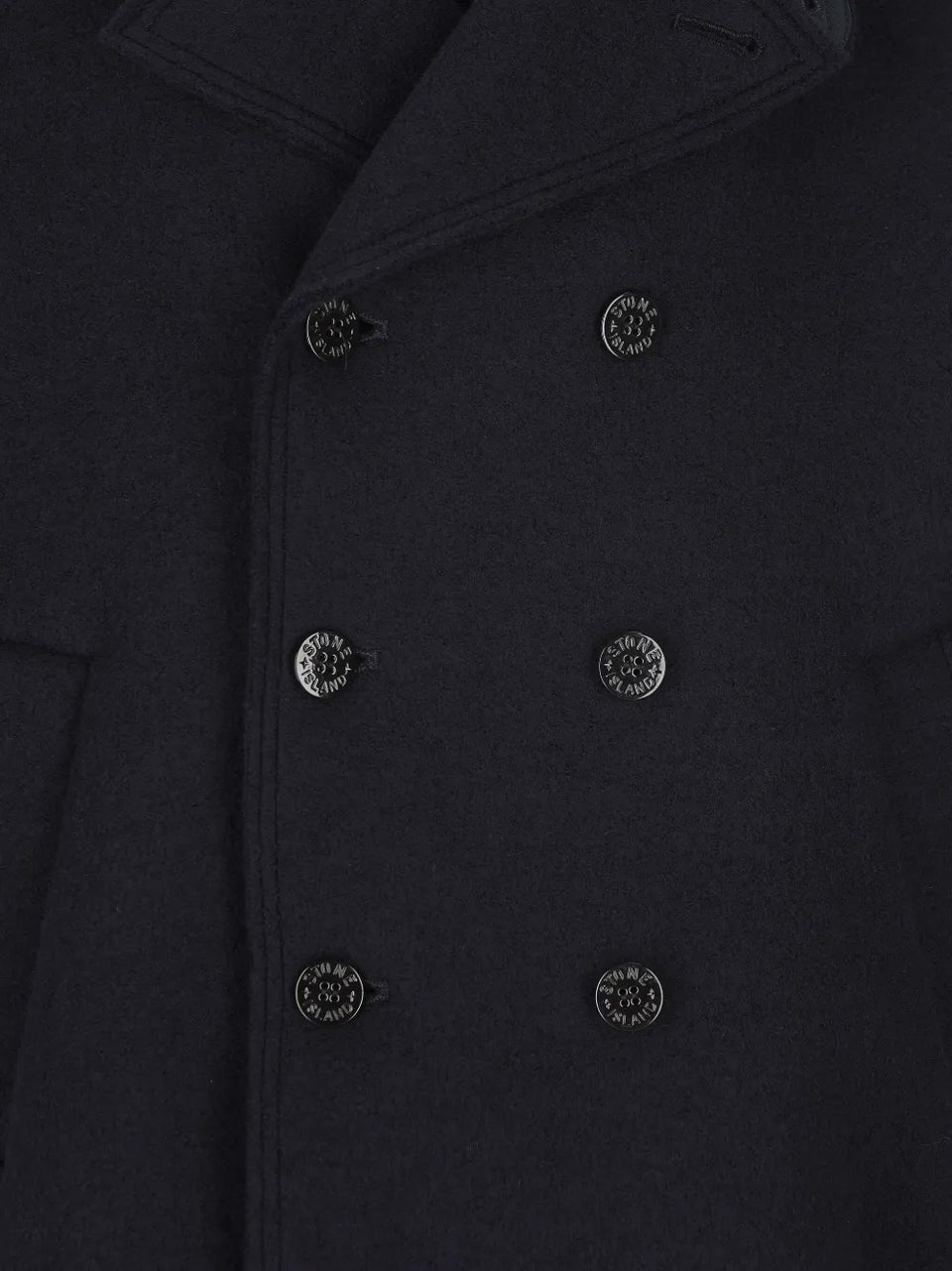 double-breasted wool peacoat