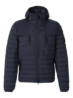 logo-patch quilted jacket