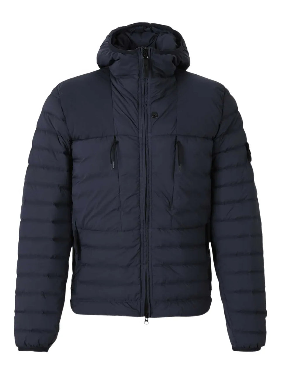 logo-patch quilted jacket