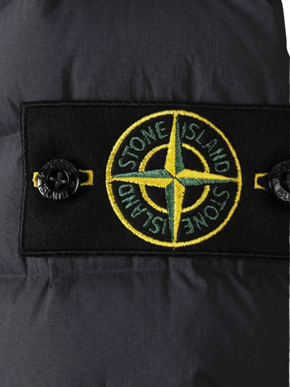 logo-patch quilted jacket