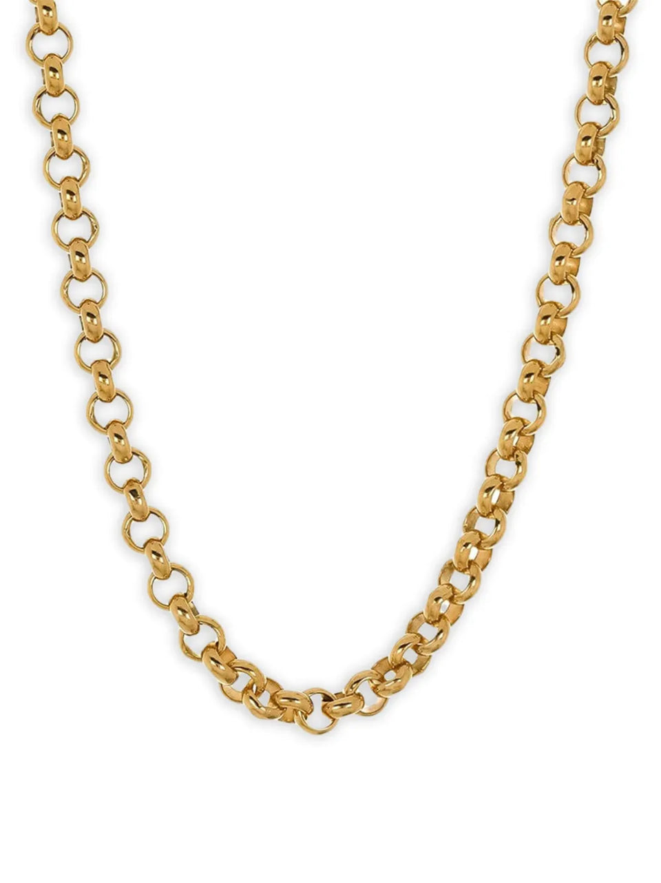 4.0MM 14K yellow gold rolo chain