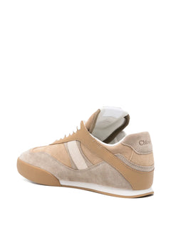 leather lace-up low-top sneakers