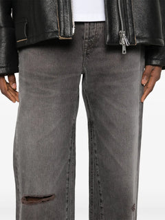 ripped-detail jeans