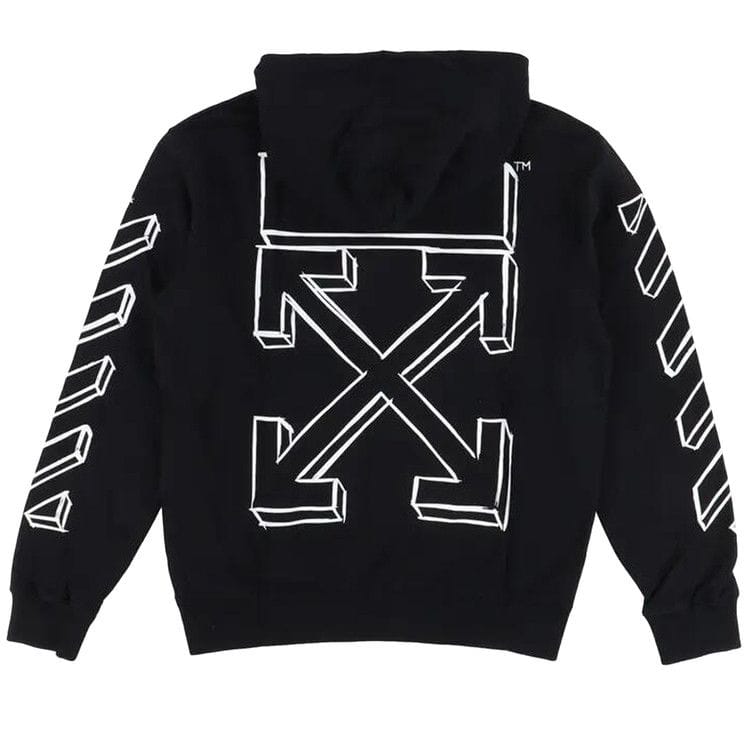 Off-White 3D Marker Arrows Hoodie Black