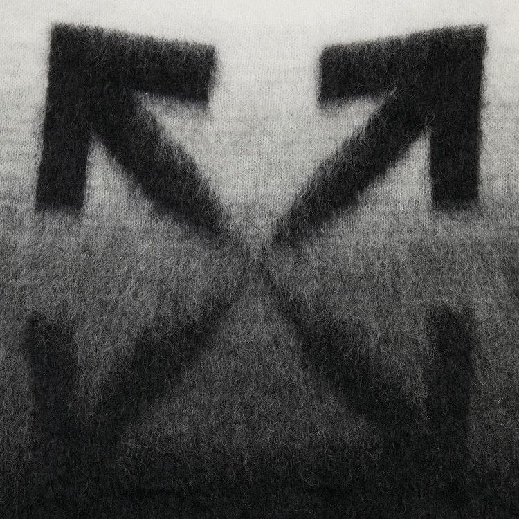 Off-White Diag Brushed Knit Crewneck Black