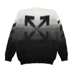Off-White Diag Brushed Knit Crewneck Black