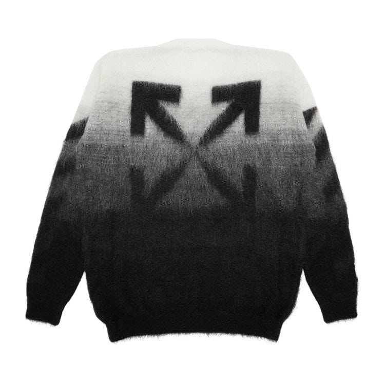Off-White Diag Brushed Knit Crewneck Black
